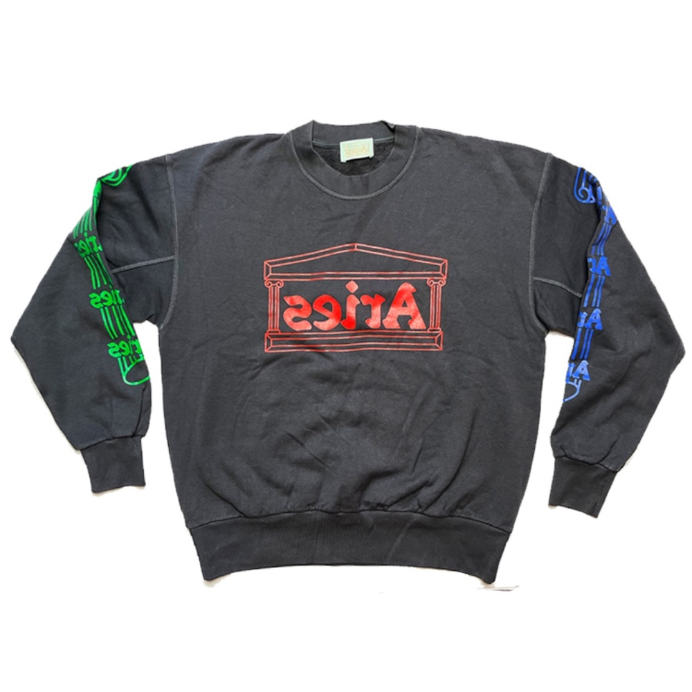 Faded Black Aries Sweatshirt Size M